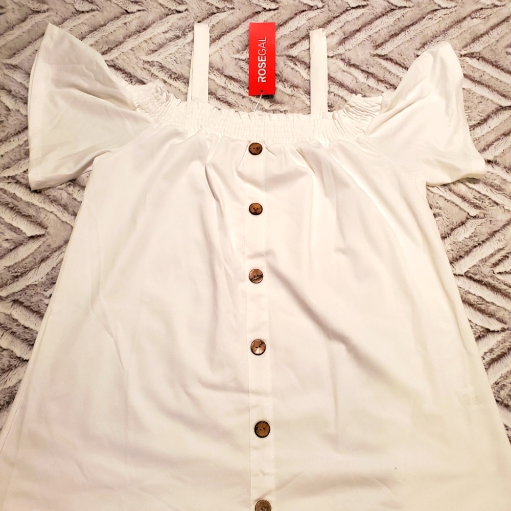 White summer breeze blouse